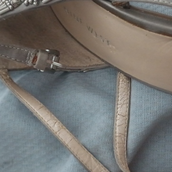 Nine West silver fancy heels - Picture 8 of 12